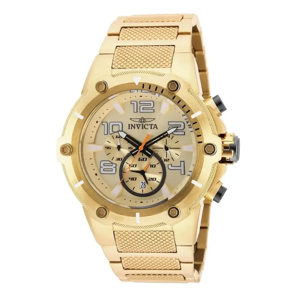 NWT Invicta 19529 Speedway | Chronograph | Gold | Men's Watch
